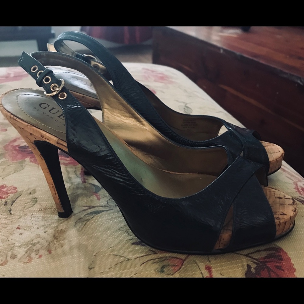 Buy 1 Get 1 FREE🌸Guess by Marciano. open-toed sling back heels🌸 - Picture 4 of 4